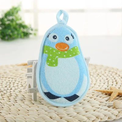 Eponge de Bain - CartoonBathSpong™ - Penguin Bleu